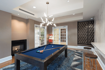 Newly remodeled billards room