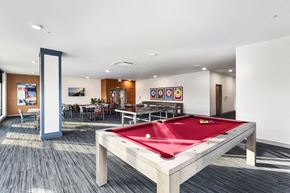 Kent apartment for rent - Billiards Table at Ovation at Meeker 55+ Senior Apartments, Kent, WA, 98032