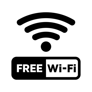 Free wi-fi available in the common areas