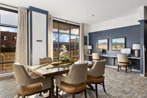 Kent apartment for rent - Conference Table at Ovation at Meeker 55+ Senior Apartments, Washington, 98032