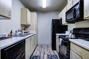 Seattle apartment for rent - Fully Equipped Kitchen with microwave at Creston Point, Washington, 98178