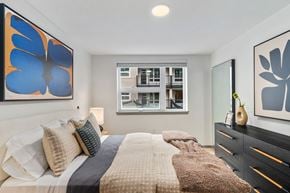 Renton apartment for rent - Bedroom with a Large Bed at Solera Apartments, Renton