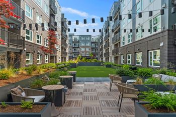 Modern courtyard