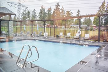 Outdoor pool and spa