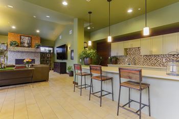Complimentary coffee bar