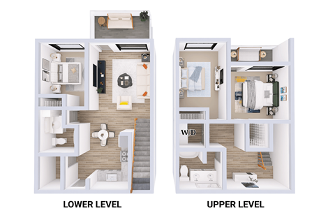 Floor plan for 3 beds, 2 baths, 1432 sqft