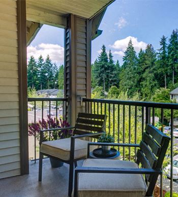 Private patio or balcony with storage*