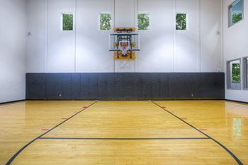 Large basketball court