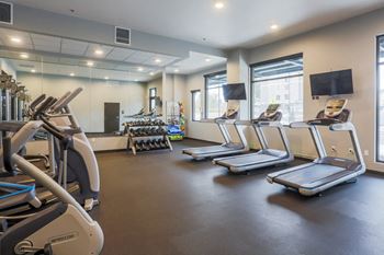 Fitness studio with cardio & free weights