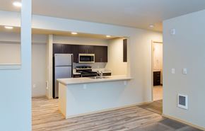 Lynnwood apartment for rent - Fully Equipped Kitchen with Refrigerator, Microwave, Dishwasher & USB outlet