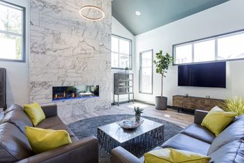 Resident lounge with complimentary coffee bar