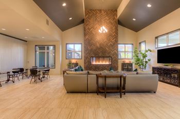 Resident lounge with complimentary coffee bar