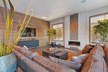 Resident lounge with complimentary coffee bar