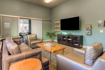 Media room with tv