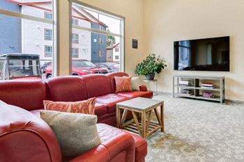 Media room with tv