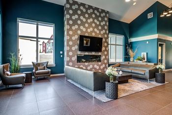 Resident lounge with complimentary coffee bar