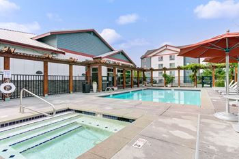 Seasonal outdoor pool and year round spa