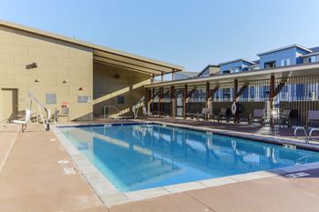 Outdoor pool and spa