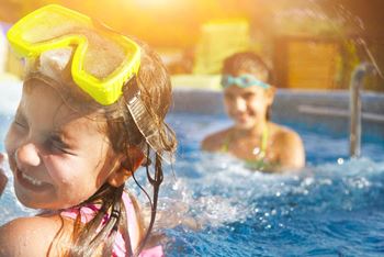 Year-round outdoor pool and spa