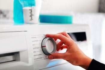 Convenient on-site laundry facility