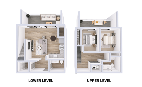 Floor plan for 3 beds, 3 baths, 1512 sqft
