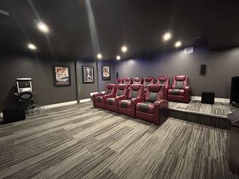 Multimedia room with home theatre