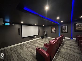 Multimedia room with home theatre