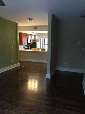 Saint Louis apartment for rent - an empty living room with a hard wood floor