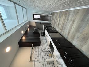 St. Louis apartment for rent - kitchen with skylight