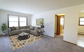 St. Paul apartment for rent - Adrian Street Flats Bedroom Staged, St. Paul, Minnesota