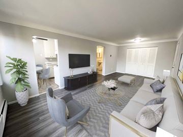 West St. Paul apartment for rent - a living room with a couch and a tv