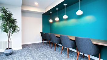 Cadence apartments amenity space