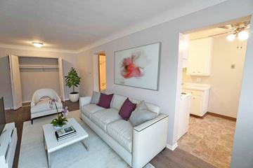 St. Paul apartment for rent - a living room with a couch and a table