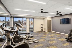Brooklyn Center apartment for rent - Wangstad Commons, Brooklyn Center, television on the wall.