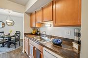 Harrison Township apartment for rent - Efficient kitchen at Drawbridge Apartments in Harrison Township, MI.