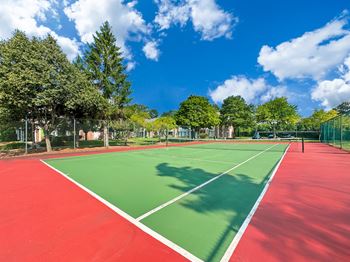 Community tennis court 