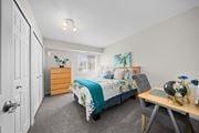 Troy apartment for rent - Spacious Bedroom walk-in closet at Three Oaks Apartments, Troy, Michigan