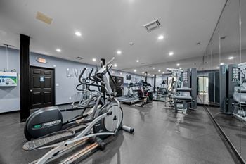 State-of-the-art fitness center at westwood village apartments in westland, mi.