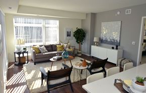 Minneapolis apartment for rent - Living room area at 1500 Nicollet Apartment Homes, Minneapolis, MN, 55403
