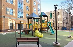 Minneapolis apartment for rent - Play area at 1500 Nicollet Apartment Homes, Minneapolis, 55403