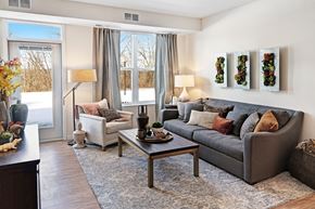 St. Cloud townhouse for rent - Large Window in Living Room at The Bluffs at Liberty Glen, St. Cloud, Minnesota