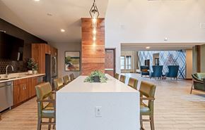 Minnetonka apartment for rent - Community Kitchen cabinets at Bren Road Station 55+ Apartments, Minnetonka, MN, 55343