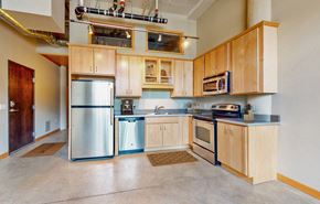 Minneapolis apartment for rent - -Virtually Staged Kitchen at Buzza Lofts of Uptown, Minneapolis
