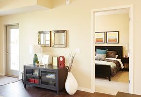 St. Paul apartment for rent - Living Room and Bedroom at The Cambric Senior Apartments, St. Paul, MN