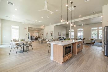 Renovated clubhouse and kitchenette