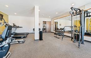 Roseville apartment for rent - Fitness Center With Modern Equipment at Harbor at Twin Lakes 55+ Apartments, Roseville, 55113