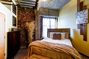 St. Louis apartment for rent - Leather Trades_Model Bedroom