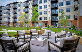 West St. Paul apartment for rent - Fire Pit at Legacy Commons at Signal Hills 55+ Apartments, Minnesota