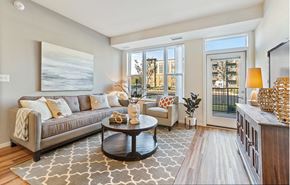 West St. Paul apartment for rent - Modern Living Room at Legacy Commons at Signal Hills 55+ Apartments, West St. Paul, MN