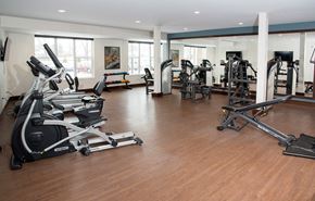 Columbia Heights apartment for rent - Cardio Machines In Gym at The Legends of Columbia Heights 55+ Living, Columbia Heights, 55421
